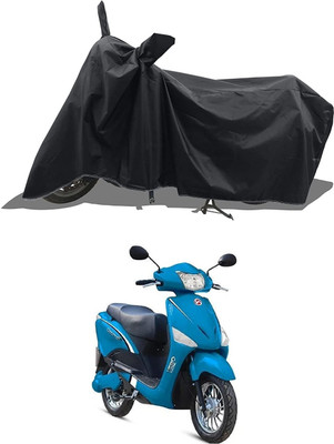 SK AUTO Two Wheeler Cover for Hero(Electric NYX HS500 ER BS6, Black)