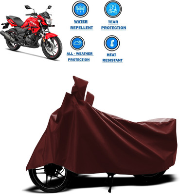 PAGORA Waterproof Two Wheeler Cover for Hero(Hunk, Maroon)