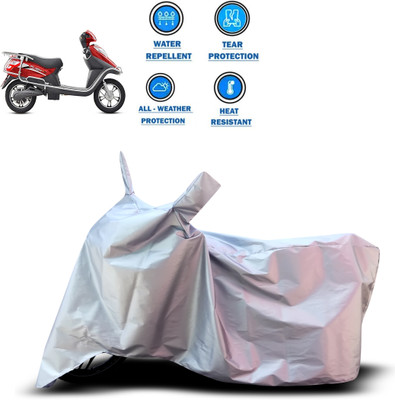 CODOKI Two Wheeler Cover for Hero(Electric Flash, Silver)