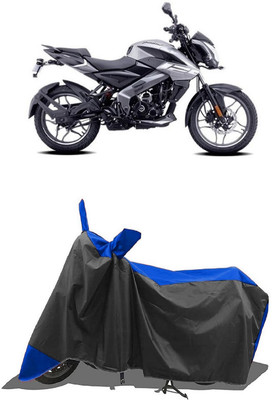 SUGASHRI Waterproof Two Wheeler Cover for Bajaj(Pulsar NS125, Blue, Black)