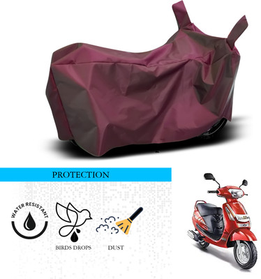 ANTHUB Waterproof Two Wheeler Cover for Mahindra(Duro 125, Maroon)