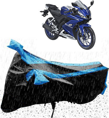DeepShakshi AUTOMOTIVE Two Wheeler Cover for Yamaha(YZF R15S BS6, Blue, Black)