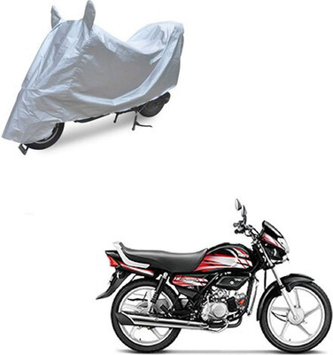SK AUTO Waterproof Two Wheeler Cover for Hero(HF Deluxe, Silver)