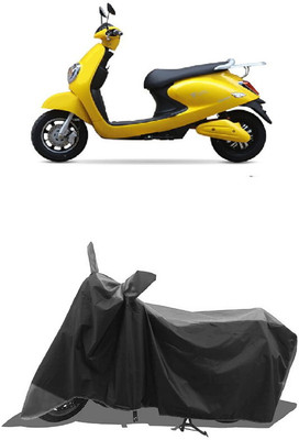 SUGASHRI Waterproof Two Wheeler Cover for Techo Electra(Electra, Grey, Black)