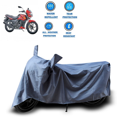 CODOKI Two Wheeler Cover for TVS(Flame DS 125, Grey)