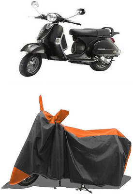 SUGASHRI Waterproof Two Wheeler Cover for LML(Star Euro, Orange, Black)