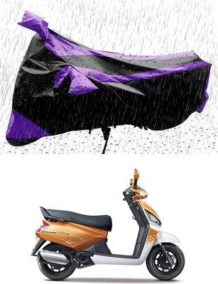 RONISH Waterproof Two Wheeler Cover for Mahindra(Gusto 125, Purple, Black)