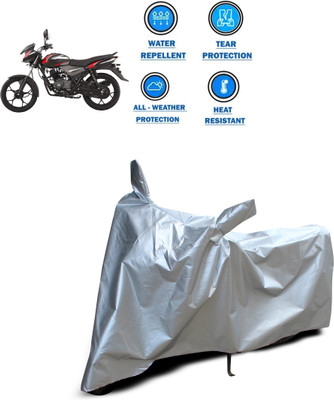 CODOKI Two Wheeler Cover for Bajaj(Discover 110, Silver)