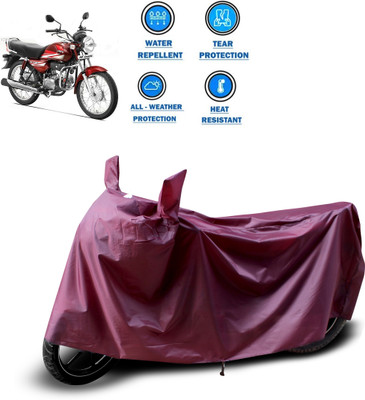 CODOKI Waterproof Two Wheeler Cover for Hero(HF Dawn, Maroon)