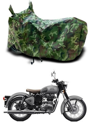SK AUTO Two Wheeler Cover for Royal Enfield(Bullet 350, Green)