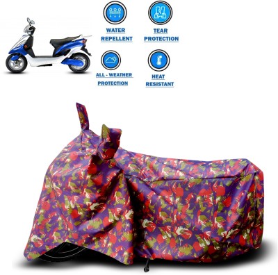 PAGORA Waterproof Two Wheeler Cover for Hero(Electric Maxi, Red)