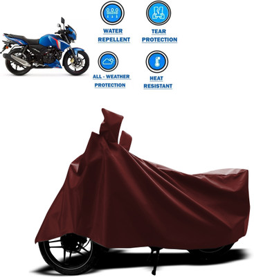 CODOKI Waterproof Two Wheeler Cover for TVS(Apache RTR 180, Maroon)