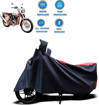 CODOKI Two Wheeler Cover for Royal Enfield(Bullet Trials 350, Red)
