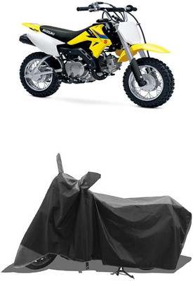 SUGASHRI Waterproof Two Wheeler Cover for Suzuki(DR-Z50 BS6, Grey, Black)