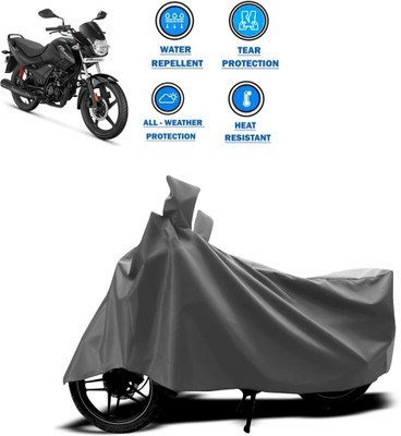 CODOKI Two Wheeler Cover for Hero(Passion Plus, Grey)