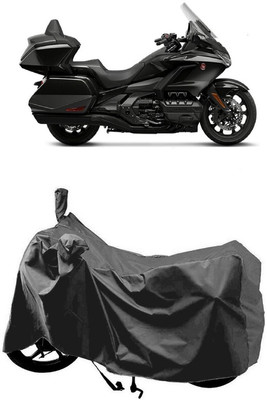 SUGASHRI Waterproof Two Wheeler Cover for Honda(Gold Wing GL1800, Grey)