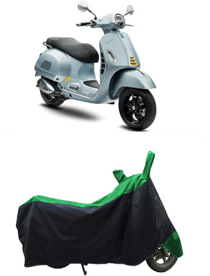 Coxtor Waterproof Two Wheeler Cover for Vespa(GTS Super 300, Green)