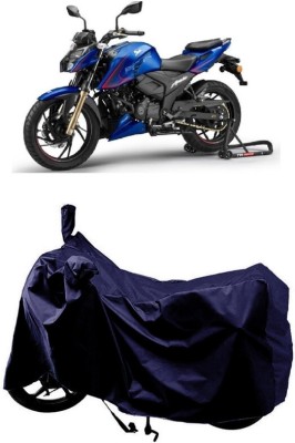 SUGASHRI Waterproof Two Wheeler Cover for TVS(Apache RTR 200 4V, Blue)