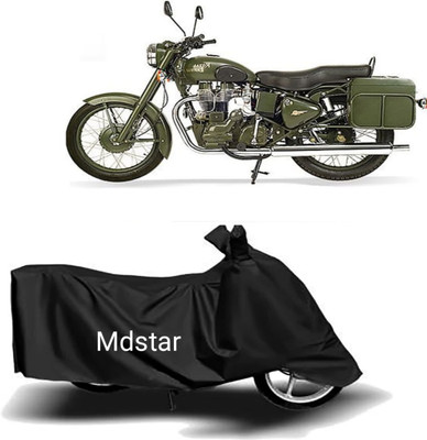 Mdstar Waterproof Two Wheeler Cover for DSK Benelli(300 BS6, Black)