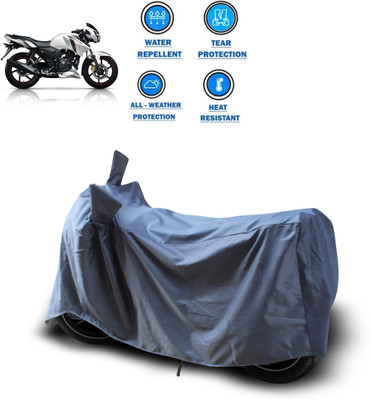 CODOKI Waterproof Two Wheeler Cover for TVS(Apache 150, Grey)