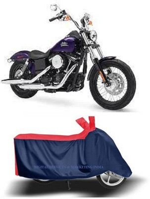 DSAMI Two Wheeler Cover for Harley Davidson(Street Bob, Blue)