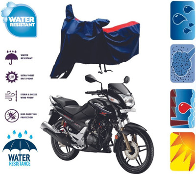 Mdstar Waterproof Two Wheeler Cover for Honda(CBZ, Red, Blue)