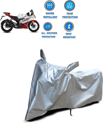 PAGORA Two Wheeler Cover for Yamaha(YZF R15 Ver 2.0, Silver)