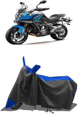SUGASHRI Waterproof Two Wheeler Cover for CFMoto(650 NK BS6, Blue, Black)