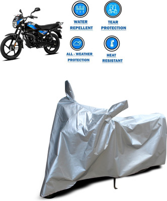 CODOKI Two Wheeler Cover for Bajaj(CT110, Silver)