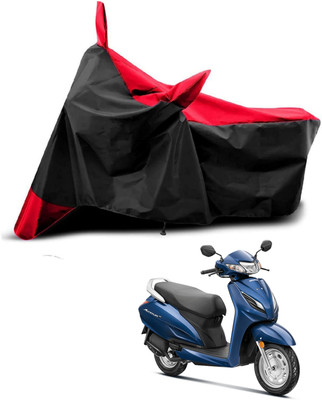 SK AUTO Two Wheeler Cover for Honda(Activa 6G, Red, Black)