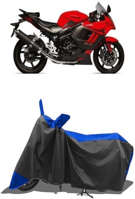 SUGASHRI Waterproof Two Wheeler Cover for Hyosung(GT650R, Blue, Black)