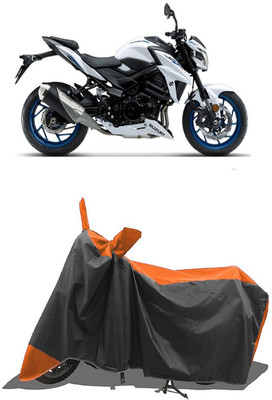 SUGASHRI Waterproof Two Wheeler Cover for Suzuki(GSX-S750, Orange, Black)