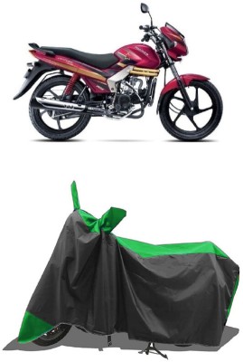 SUGASHRI Waterproof Two Wheeler Cover for Mahindra(Centuro Rockstar, Green, Black)