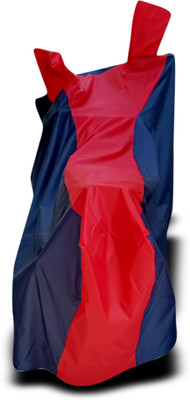 DeepShakshi AUTOMOTIVE Waterproof Two Wheeler Cover for TVS(Red, Blue)
