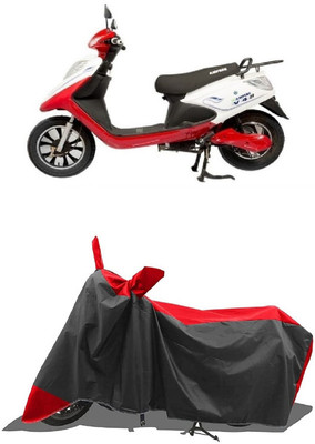 SUGASHRI Waterproof Two Wheeler Cover for Ampere(V 48, Red, Black)