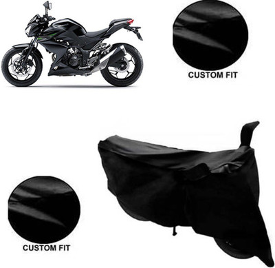 DeepShakshi AUTOMOTIVE Waterproof Two Wheeler Cover for Kawasaki(Z250, Black)