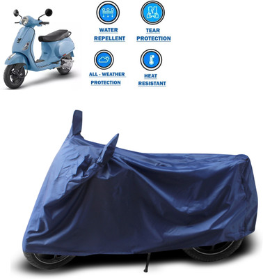 CODOKI Two Wheeler Cover for Piaggio(Vespa LX 125, Blue)