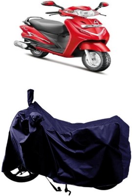 SUGASHRI Waterproof Two Wheeler Cover for Hero(Duet VX 110CC BS6, Blue)