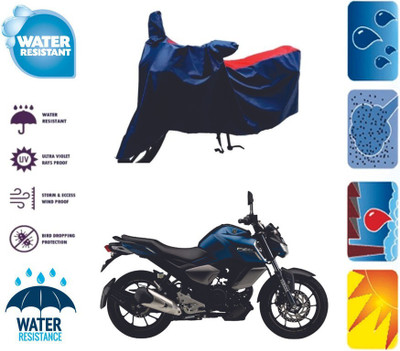 Mdstar Waterproof Two Wheeler Cover for Yamaha(FZ S FI (V 2.0), Red, Blue)