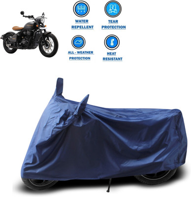 GOSHIV-car and bike accessories Two Wheeler Cover for JAWA(Blue)