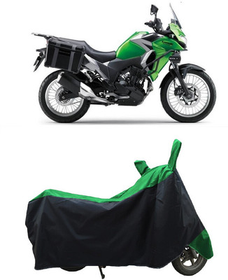Coxtor Waterproof Two Wheeler Cover for Kawasaki(Versys X 300 BS6, Green)