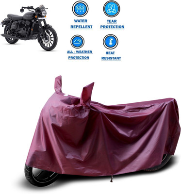 GOSHIV-car and bike accessories Waterproof Two Wheeler Cover for JAWA(Maroon)
