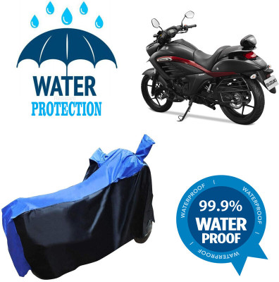 Mdstar Waterproof Two Wheeler Cover for Suzuki(Intruder, Multicolor)