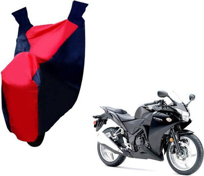 SK AUTO Waterproof Two Wheeler Cover for Honda(CBR 250R, Black, Red)