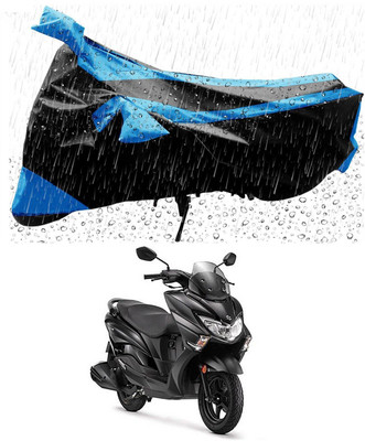 JVDHUB Two Wheeler Cover for Suzuki(Burgman Street, Blue, Black)