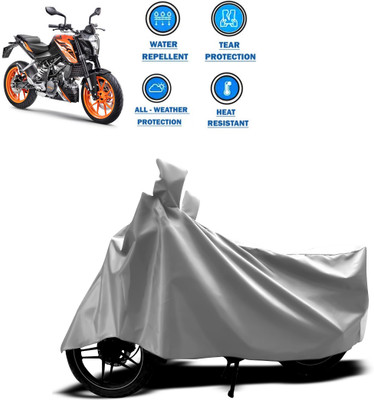 CODOKI Two Wheeler Cover for KTM(125 Duke, Silver)