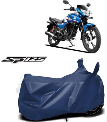 SK AUTO Waterproof Two Wheeler Cover for Honda(SP125, Blue)