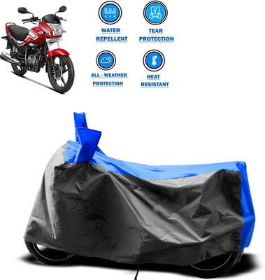 PAGORA Two Wheeler Cover for Hero(Super Splendor, Grey)