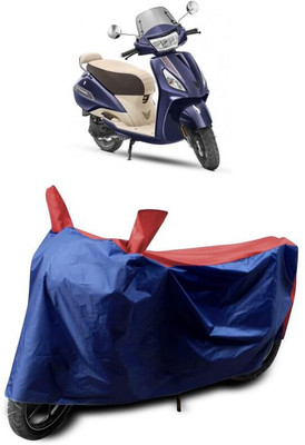 SK AUTO Two Wheeler Cover for TVS(Jupiter classic, Red, Blue)