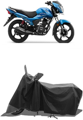 SUGASHRI Waterproof Two Wheeler Cover for TVS(Victor New, Grey, Black)